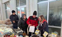 Edirne’de pazar yerinde gıdalar ve fiyatlar kontrol edildi