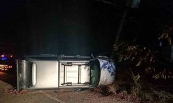 Kontrolden çıkan pikap PTS direğine çarptı