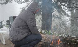 Samanlı Dağları’nın zirvesi beyaza büründü