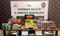 Tekirdağ’da kaçakçılık operasyonlarında çok sayıda ürün ele geçirildi