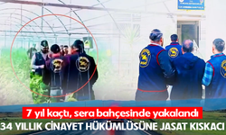 7 yıllık firar sona erdi: Cinayet hükümlüsü serada yakalandı