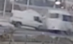 18 kişinin yaralandığı kaza güvenlik kamerasında