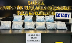 Bursa’da uy*şturucu operasyonu: 51 bin adet extacy ele geçirildi
