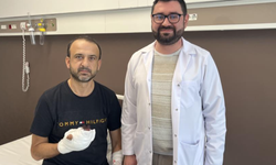 Kopan parmağını buz poşetine koyup yurt dışından Türkiye'ye geldi