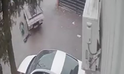 Akıl almaz kazanın güvenlik görüntüsü ortaya çıktı