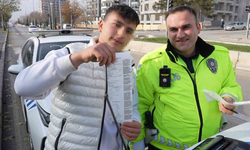 Polisten kaçarken drona yakalandı! Ceza makbuzuyla hatıra fotoğrafı çekildi