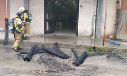 UFO yangın çıkardı! İnegöl'de işyeri az kalsın yanıyordu