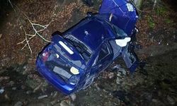 İnegöl'de uçuruma yuvarlandılar; yaralılar var