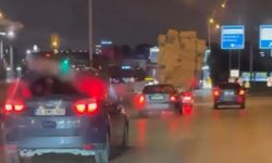 Bursa'da trafikte tehlikeli taşımacılık kamerada