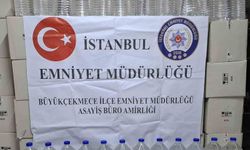 Büyükçekmece'de sahte alkol operasyonu