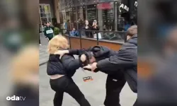 AVM'de kızlar birbirine girdi: O anlar kamerada!