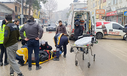 İnegöl'de motosikletli ölümden döndü