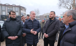 İnegöl'de Alanyurt meydan düzenlemesi için çalışmalar başladı