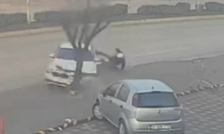 İnegöl'de korkunç kaza kamerada