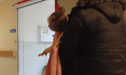 Bursa İnegöl'de babasının kucağında acile geldi!