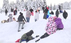 Bursa Uludağ, yarıyıl tatilinde yüzbinlerce kişiyi ağırladı