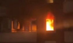 Bursa Nilüfer'de apartman dairesi alev alev yandı