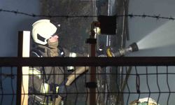 Ataşehir'de mermer atölyesinde yangın: 2 kişi dumandan etkilendi