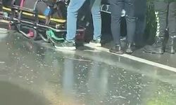 D100 kara yolunda kaza yapan araç ters döndü, sürücü yaralandı