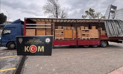 Otoyolda durdurulan tırdan 3 milyon 600 adet boş makaron yakalandı