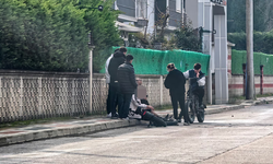 Bursa İnegöl'de kaza anı kamerada! Bisikletli bakın ne yaptı