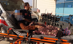 Bursa İnegöl'de otomobiller kafa kafaya çarpıştı; yolcu yaralandı