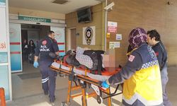 İnegöl'de motosikletli hastanelik oldu