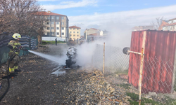 Bursa İnegöl'de tamir ederken alev aldı