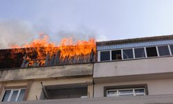 Bursa İnegöl'de çatıda yangın çıktı!
