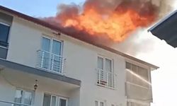 Bursa İznik'te evin çatısı küle döndü