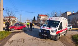 Keşan'da iki otomobilin çarpıştığı kazada 1 kişi yaralandı