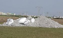 Muratlı'da mera alanına atık döküldü