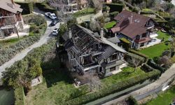 Oyuncu Aslıhan Karalar ölümden döndü: Lüks villadaki yangın havadan görüntülendi