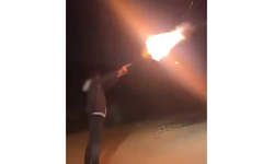 Bursa İnegöl'de maganda kamerada