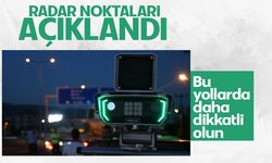 Bursa'da 5 Mart radar uygulama noktaları belli oldu