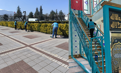 Denetimli serbestlikten İnegöl camilerine temizlik desteği