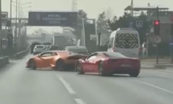 Bursa'da Lamborghini ve Ferrari sürücülerine 100 bin TL ceza