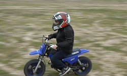 Bursa'da 2 yaşında bisiklete binince, hedefini büyüttü!