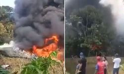 Kolombiyada askeri uçak düştü!