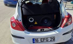 Bursa İnegöl'de ses sistemli aracın sürücüsüne ceza yağdı