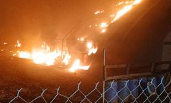 Bursa İnegöl'de iftar vakti çiftlik yangını