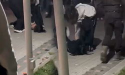 Bursa İnegöl'de genç kızların kavgası kamerada