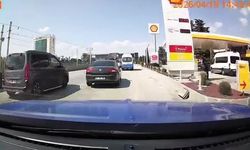 Bursa’da trafikte tehlikeli anlar: Makas atan sürücü kazaya davetiye çıkardı