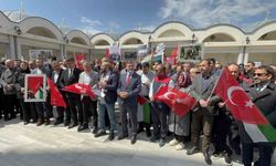 Çanakkale'de İsrail'in Filistinli esirleri hedef alan 'idam yasası' protesto edildi