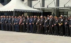 Şehit polis memuru Seçkin Yalçın için emniyette tören düzenlendi