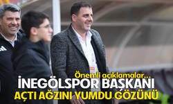 İnegölspor Başkanı açtı ağzını yumdu gözünü