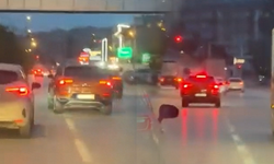 Bursa İnegöl trafiğinde ölümüne makas!