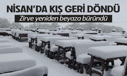 Nisan sonunda Uludağ’da kış geri döndü