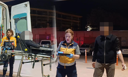 Bursa İnegöl'de otomobil direğe çarptı: 2 yaralı