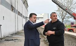 İnegöl'de yangın sonrası kritik inceleme! Şahin Biba sahaya indi
